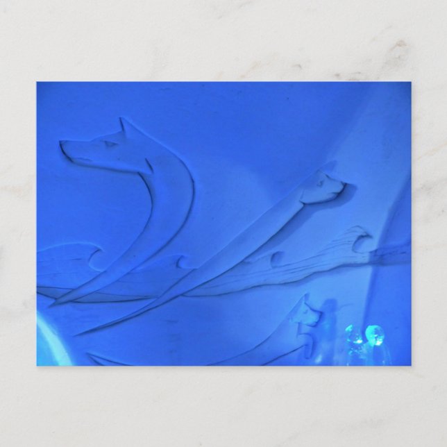 Postal Wolf Room en Hotel de Glace, Quebec, Canadá (Anverso)