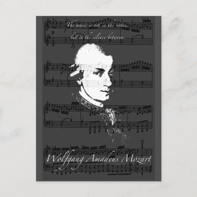 Postal Wolfgang Amadeus Mozart (Anverso)