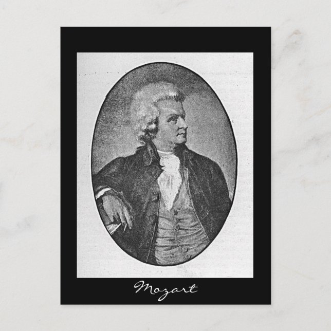 Postal Wolfgang Amadeus Mozart (Anverso)