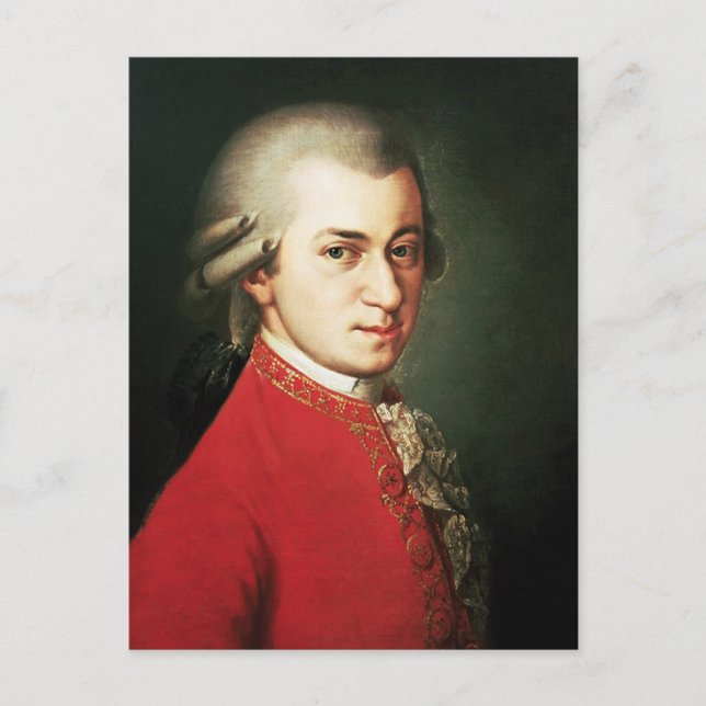 Postal Wolfgang Amadeus Mozart (Anverso)