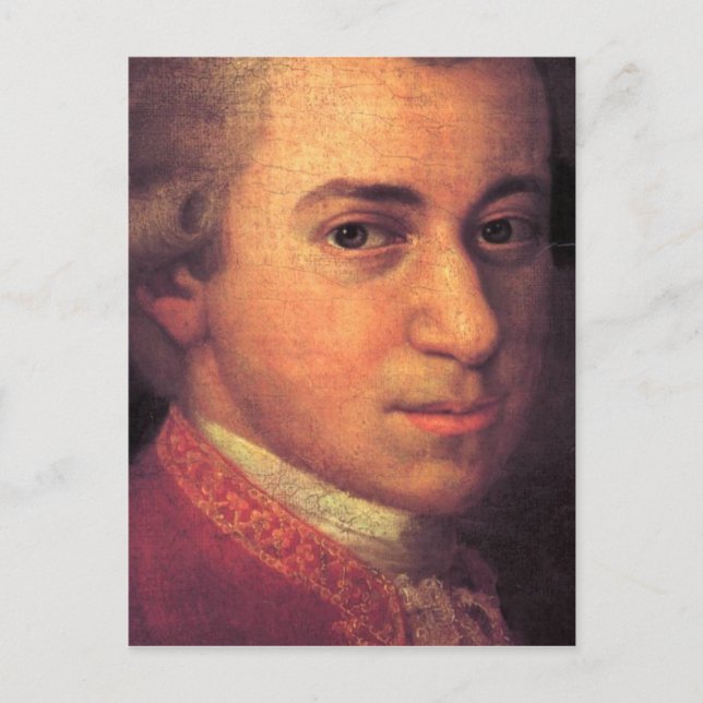 Postal Wolfgang Amadeus Mozart (Anverso)