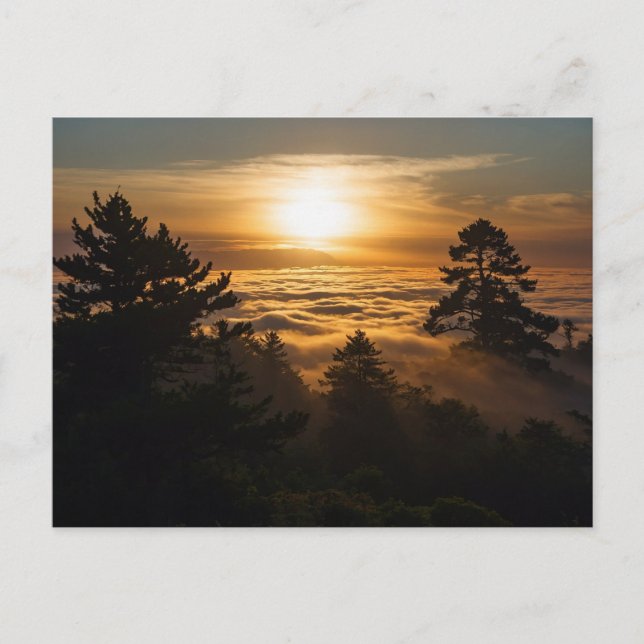 Postal Wolkenmeer mit Sonnenuntergang (Anverso)