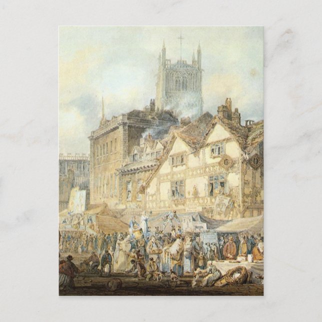 Postal Wolverhampton, Staffordshire, por William Turner (Anverso)