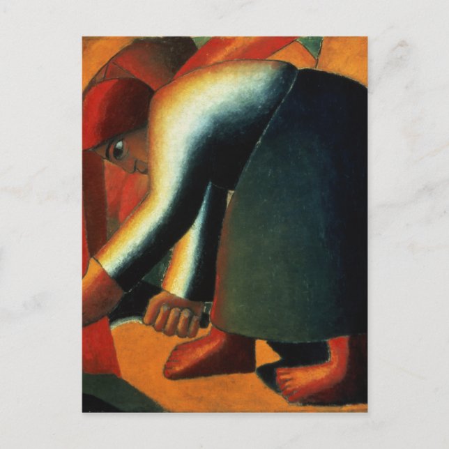 Postal Woman Cutting, c.1900 (Anverso)