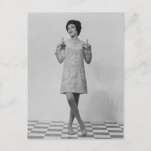 Postal Woman Gestures