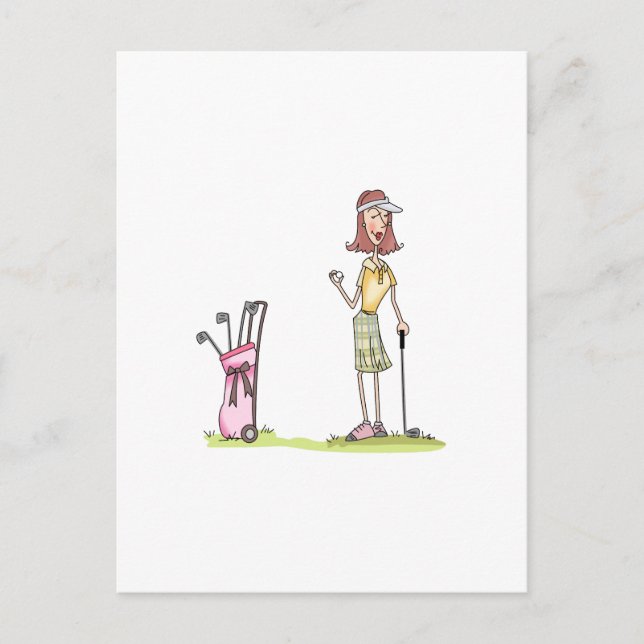 Postal Woman Golfer (Anverso)