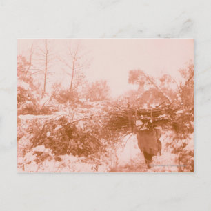 Postal Woman Wood Gatherer