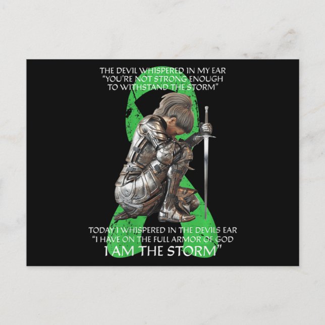 Postal Womens I Am Storm Non Hodgkins Lymphoma Christian  (Anverso)