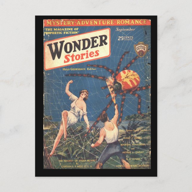 Postal Wonder Stories v02 n04 (1930-09.Stellar)_Pulp Art (Anverso)