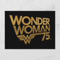Wonder Woman 75th Anniversary Gold Logo