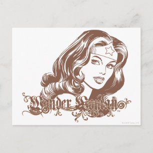Postal Wonder Woman Brown