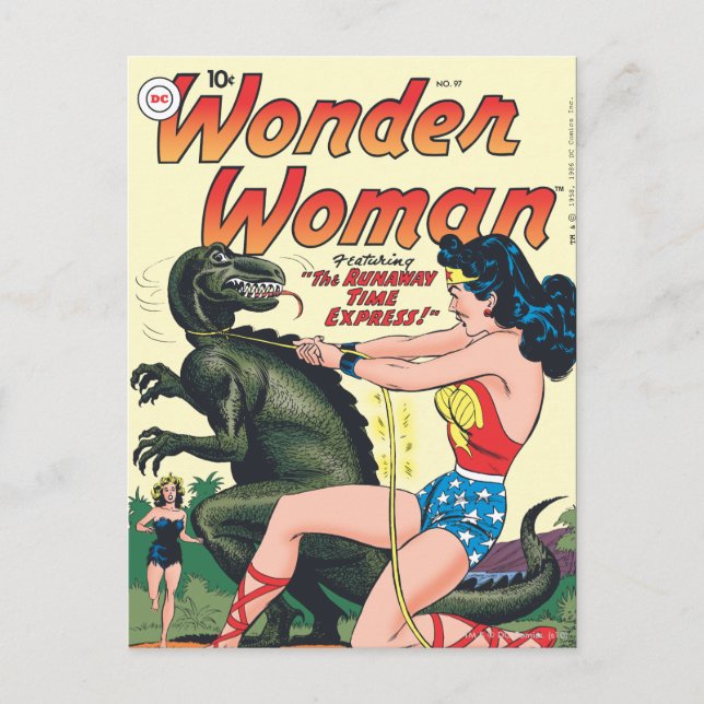 Postal Wonder Woman Expreso del Tiempo Fugitivo (Anverso)