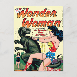 Postal Wonder Woman Expreso del Tiempo Fugitivo