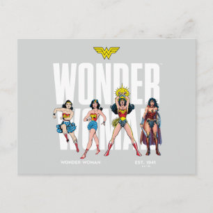 Postal Wonder Woman Leyendas por Siempre Gráfico