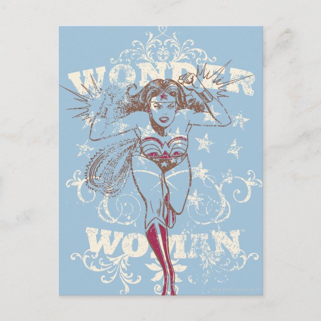 Postal Wonder Woman Pow (Anverso)