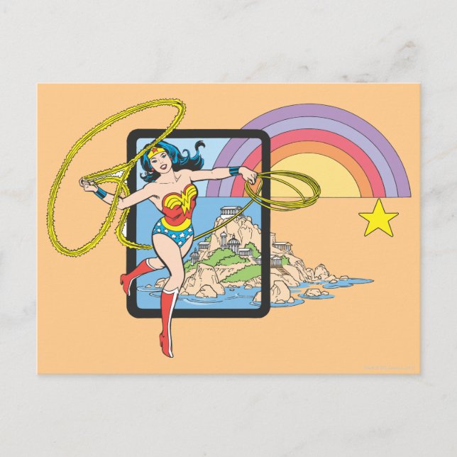 Postal Wonder Woman Rainbow (Anverso)