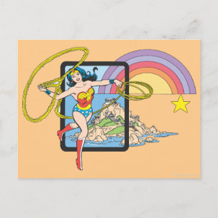 Postal Wonder Woman Rainbow