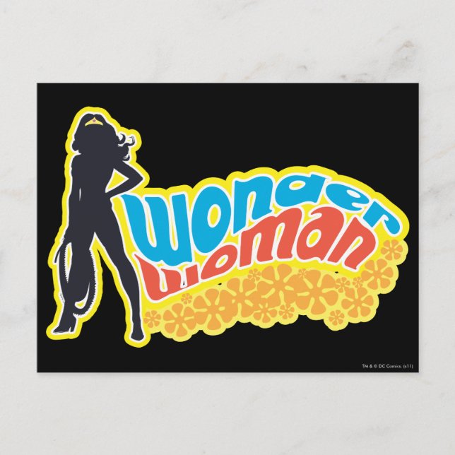Postal Wonder Woman Silhouette (Anverso)