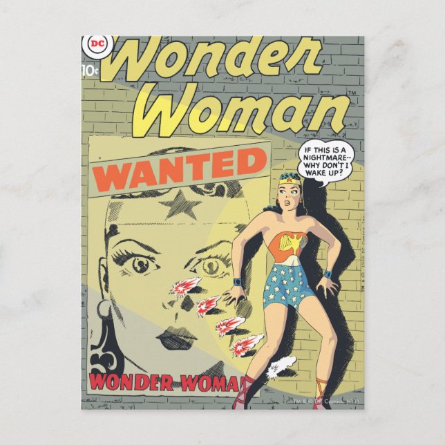 Postal Wonder Woman Wanted (Anverso)