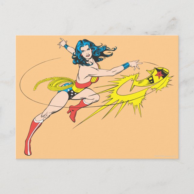 Postal Wonder WomanThrows Crown (Anverso)