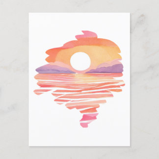 Postal Wonderful Sunset