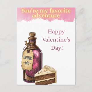 Postal Wonderland Valetine's Postard - Favorite Adventure