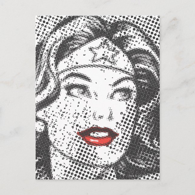 Postal Wonoman Red Lips (Anverso)