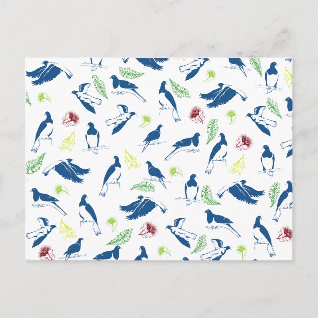 Postal Wood Pigeon Kereru NZ Bird (Anverso)