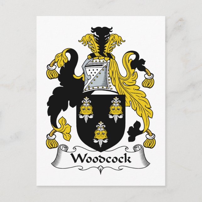 Postal Woodcock Family Crest (Anverso)