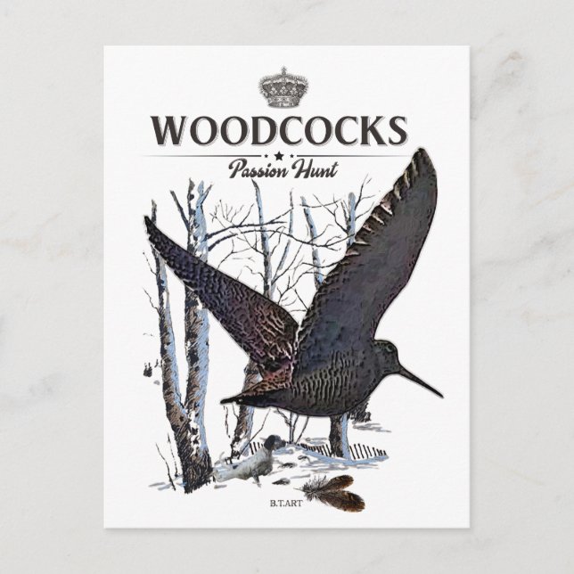 Postal Woodcocks - Caza de la Pasión (Anverso)