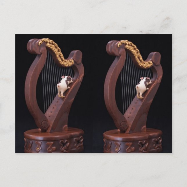 Postal Wooden Harp Adventure Postcard (Anverso)