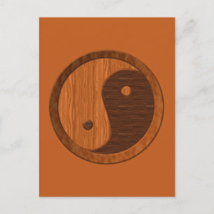 Postal Wooden Yin Yang