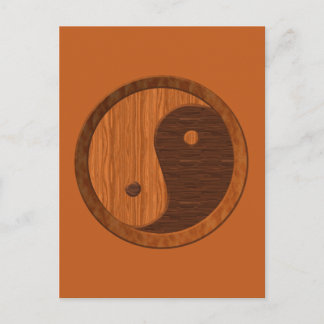 Postal Wooden Yin Yang