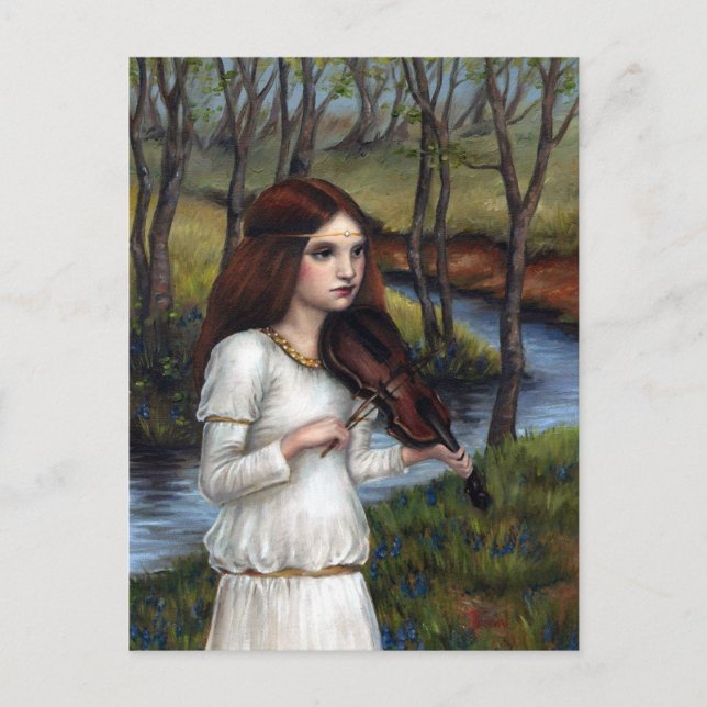 Postal Woodland Angel (Anverso)