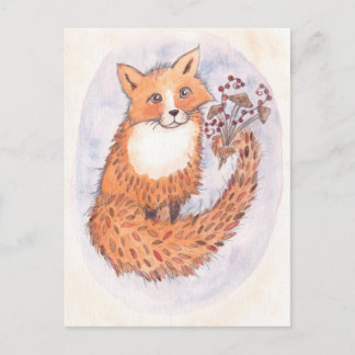 Postal Woodland Fox Postcard