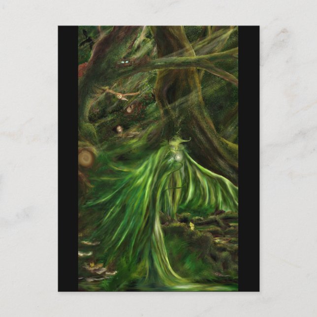 Postal Woodland Green - Postcard (Anverso)
