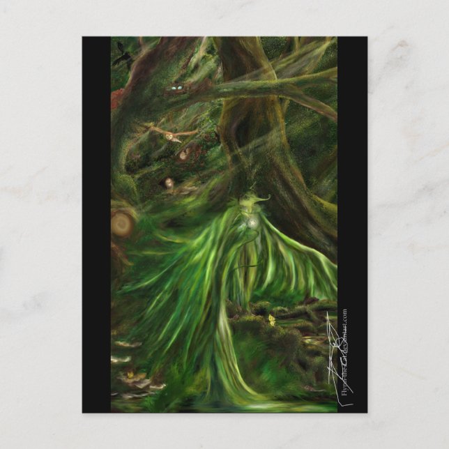 Postal Woodland Green - Postcard (Anverso)
