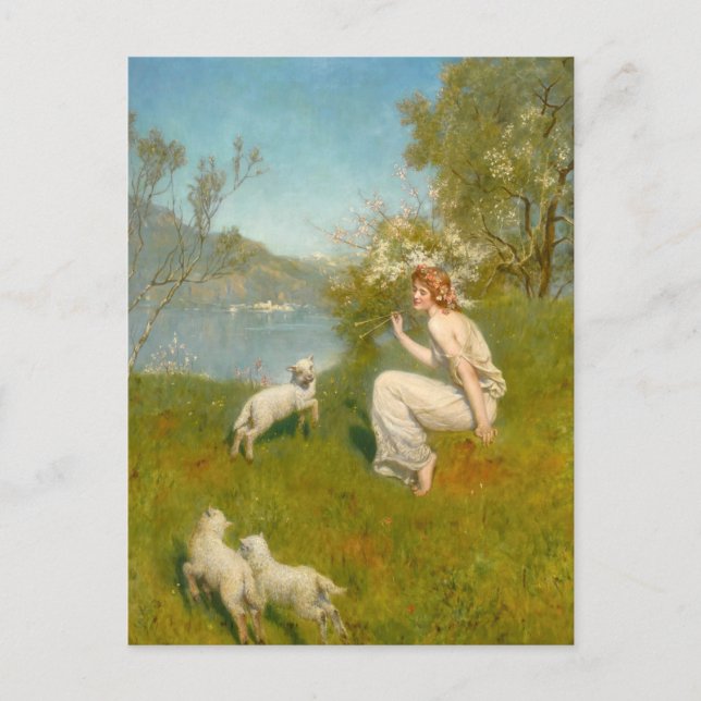 Postal Woodland Nymph | John Collier (Anverso)