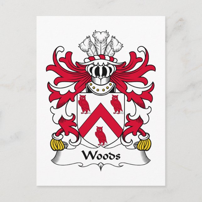 Postal Woods Family Crest (Anverso)