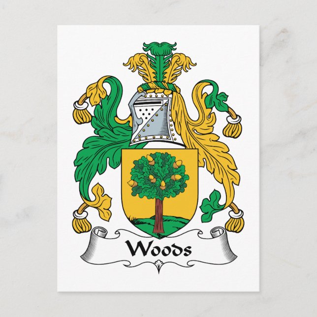 Postal Woods Family Crest (Anverso)