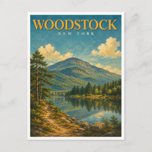 Postal Woodstock Nueva York Catskill Mountains GeoSaga