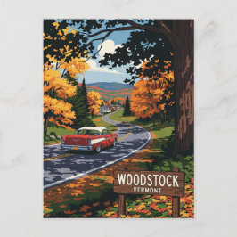 Postal Woodstock Vermont Travel