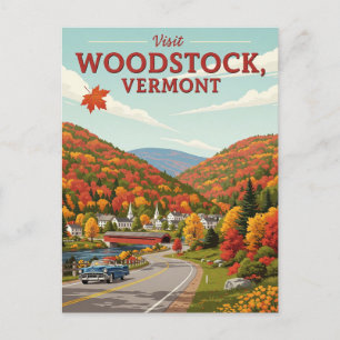 Postal Woodstock Vermont Travel