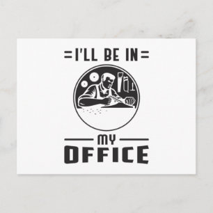 Postal Woodworker Saw Woodwork Carpenter Funny Gift