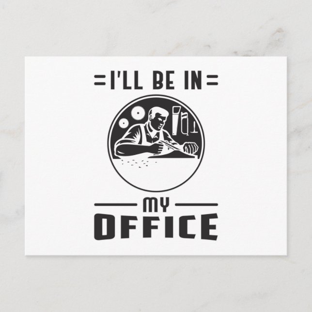 Postal Woodworker Saw Woodwork Carpenter Funny Gift (Anverso)