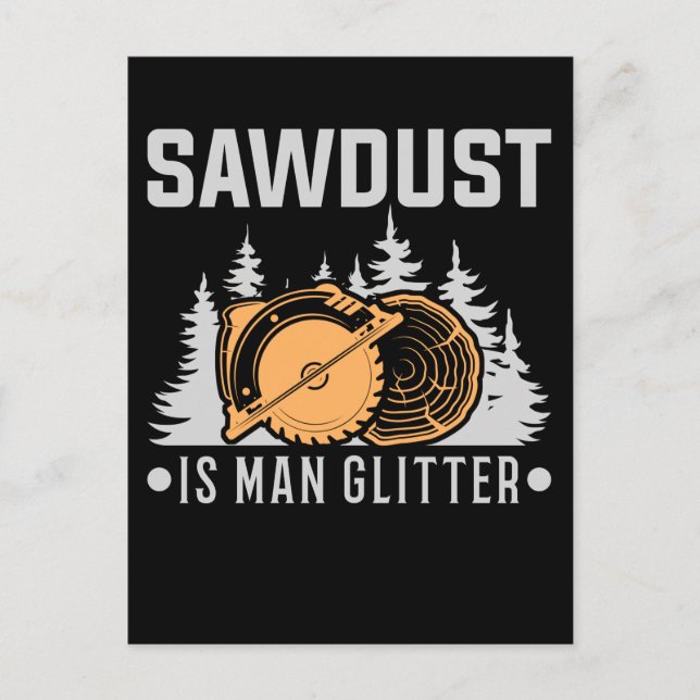 Postal Woodworking Carpenter Dad Craftsman Funny (Anverso)