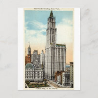 Woolworth Building New York Repro Vintage 1921
