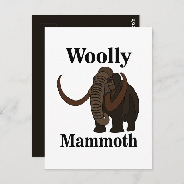 Postal Wooly Mammoth (Anverso / Reverso)