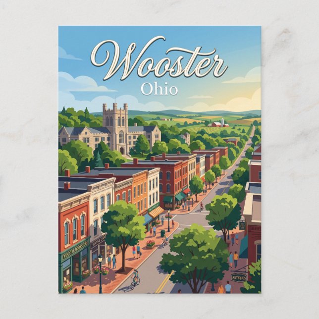 Postal Wooster, Ohio (Anverso)