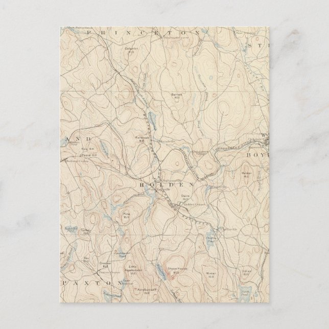 Postal Worcester, Massachusetts (Anverso)